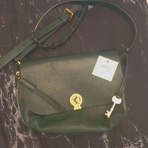 Fossil Emerald Green Maya Crossbody